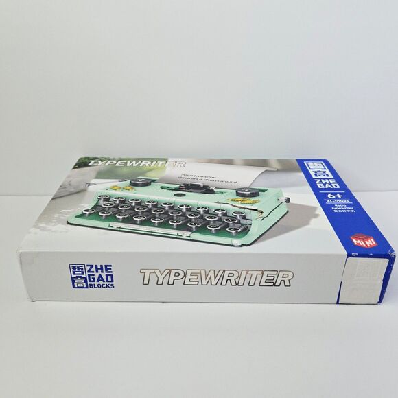 Zhe Gao Building Blocks Set Retro Typewriter Micro Mini Build Kit - Picture 3 of 11